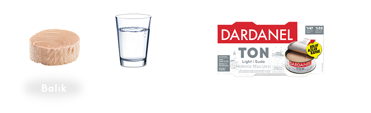 Sadece bal�k, su ve az�c�k deniz tuzu.